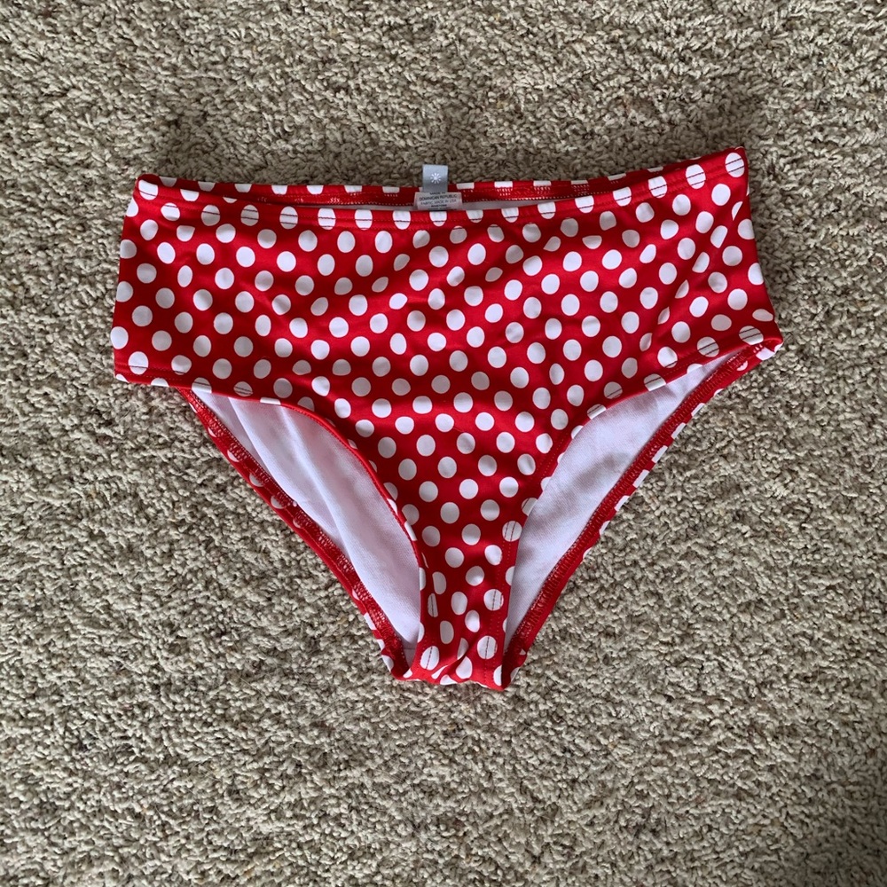 Polka dot bikini bottom